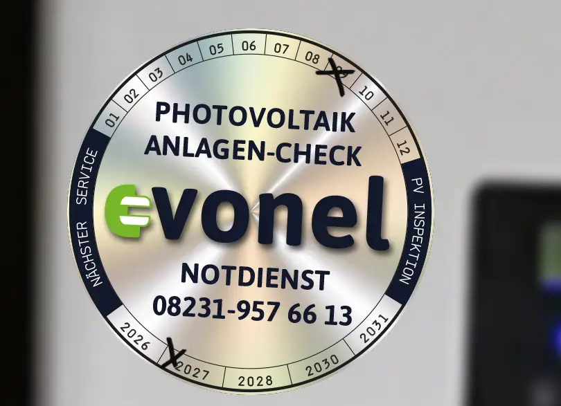 eVONEL Wartungs-Seal für Photovoltaik-Anlagen | eVONEL by Michael Laubender